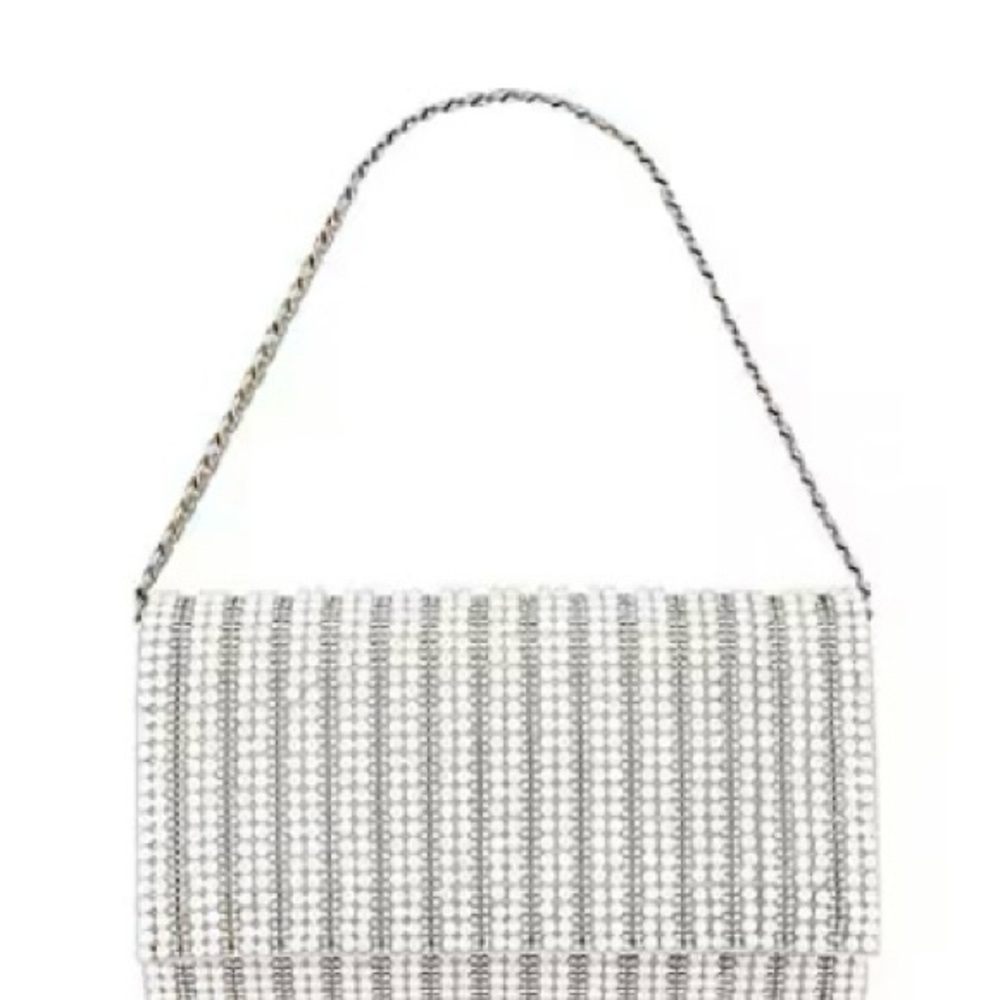 Olga Berg Bindi Hotfix Clutch in White